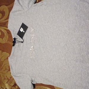 Grey and sequin deny shirt new with tags